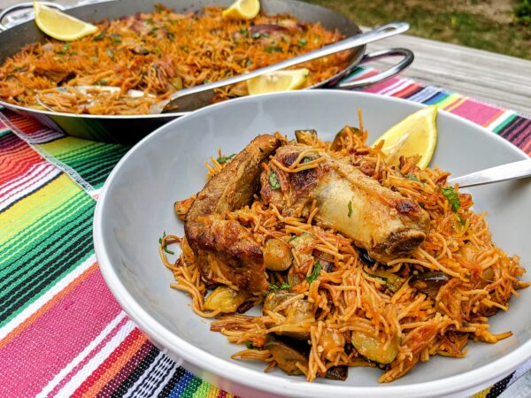 Pork Ribs, Aubergine & Courgette Noodles 'Fideua' - Image 2